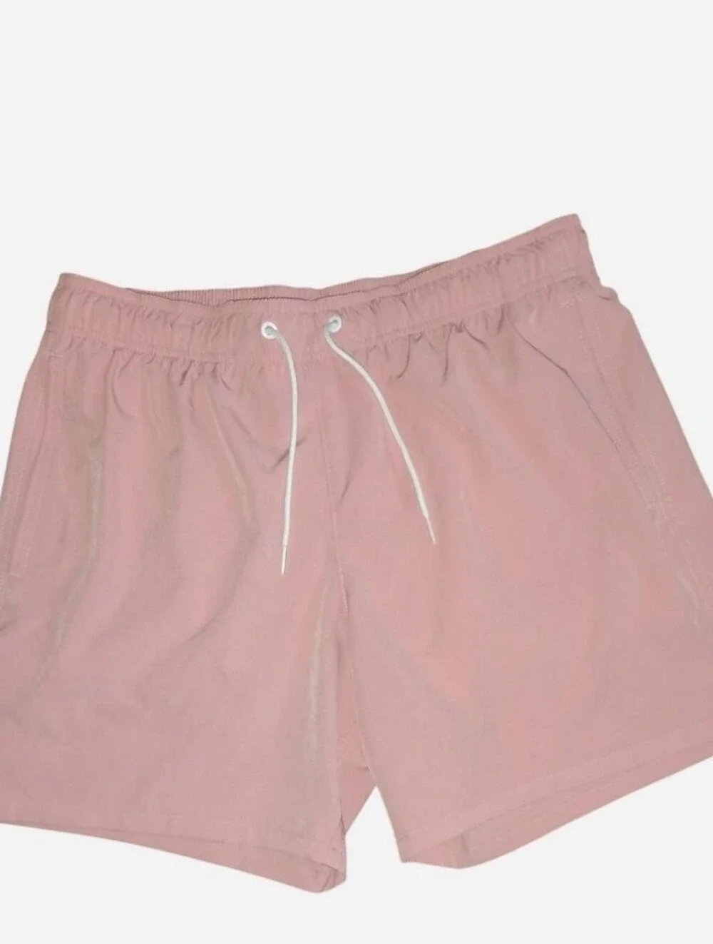 Hollister Men's Pink 4-Way Stretch Swim Trunks - Size Medium